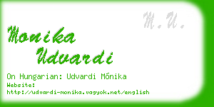 monika udvardi business card